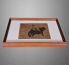 怒江书画装裱配框服务案例